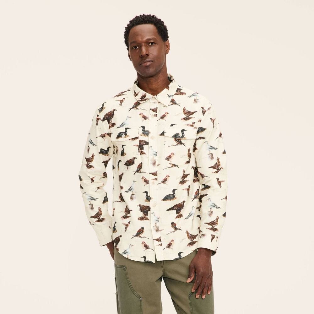 Woolrich for Target Bird Print Button Down Flanne… - image 2